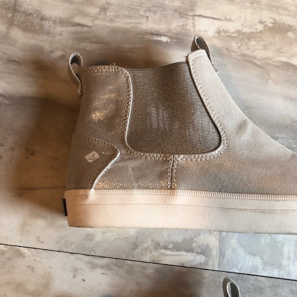Sperry Crest Mid SILVER metallic boot 6 - Picture 5 of 8